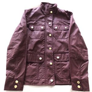 J. Crew Petite Maroon Downtown Field Jacket, XS